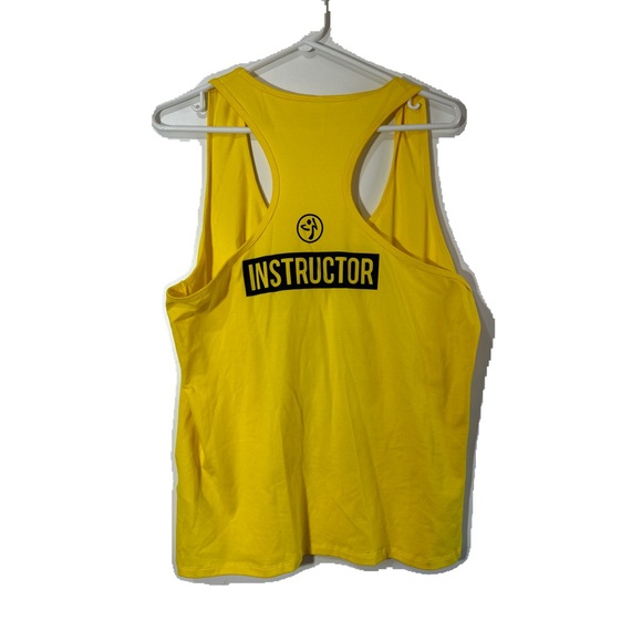 ZUMBA ZUMBA INSTRUCTOR RACERBACK YELLOY IN SIZE XXL - Picture 2 of 5